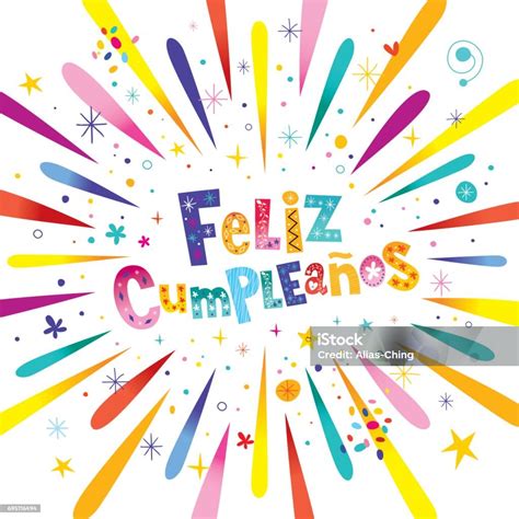happy birthday in spanish clip art